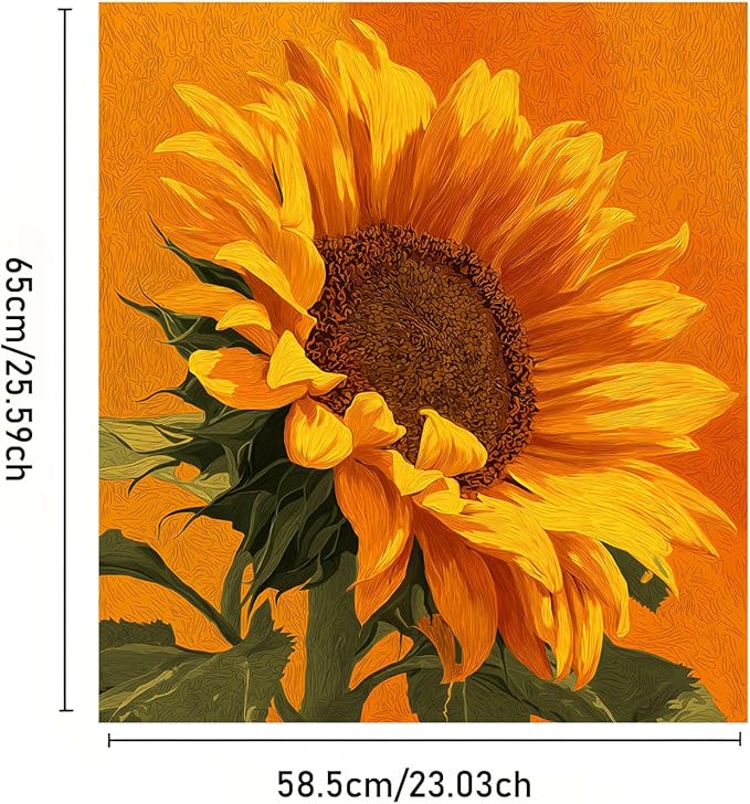 Dishwasher Magnet Cover, Creative Pattern Sticker, Dishwasher Magnetic Decoration, Refrigerator Protection Decoration, Kitchen Art Decoration 23x25.5 inches, Sunflower