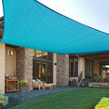 LOVE STORY Custom Size 8' x 15' Turquoise Blue Sun Shade Sail Canopy Commercial Rectangle Sail Shade Fabric for Patio Garden Backyard Pool (Customized)
