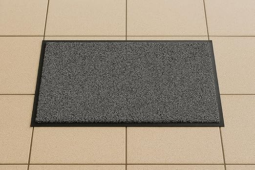 Guardian 74020330 Silver Series Indoor Walk-Off Floor Mat, Charcoal, 2ft x 3ft, Vinyl/Polypropylene,