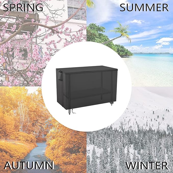 Outdoor Prep Table Cover 72 Inch,Waterproof Fadeproof UV Resistant Patio Stainless Steel Metal BBQ Table Cover All Season Protection for Outdoor Table - 72 x 24 x 35 Inch