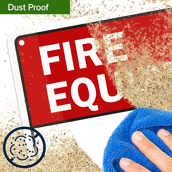 Custom Fire Equipment Sign, Ansi Sign, Osha Compliant, 10x14 Inches, 55 mil thick HDPE (high density polyethylene), Made in USA by My Sign Center