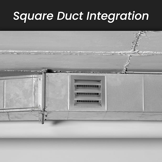Repa Market 10" x 10" Inch Heavy Duty Exhaust Vent with Wire Mesh Screen - Air Intake Wall Louvered Vent Grille - Steel Outdoor HVAC Vent Register - HVAC Crawl Space Durable Air Gable Vent
