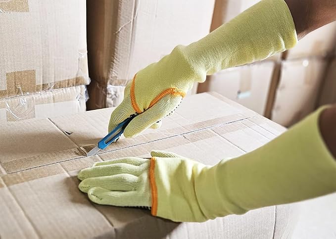 G & F PRODUCTS 100% Kevlar fiber by DuPont Cut Resistant Knit Sleeve, Sold by 6-piece pack