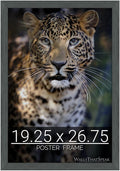 wallsthatspeak 19.25x26.75 Slate Gray Picture Frame for Puzzles Posters Photos or Artwork