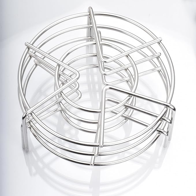 Steam Rack Trivet Stainless Steel Steaming Rack Electric Pressure Cooker steam Rack Stand Diameter 6" 3Pack