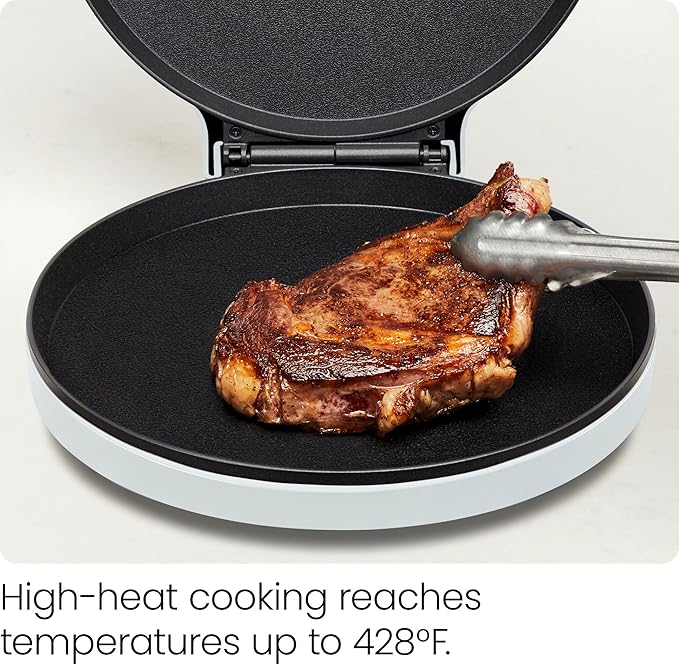 Chefman Everything Maker & Pizza Oven – 1440W Countertop Electric Pizza Maker with 12” Nonstick Cooking Plates, Plus Makes Quesadillas, Omelettes and More, with Indicator Lights and Vertical Storage