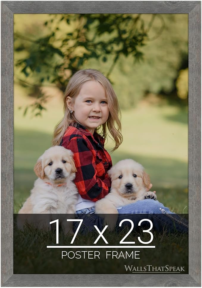 wallsthatspeak 17x23 American Barn Picture Frame for Puzzles Posters Photos or Artwork