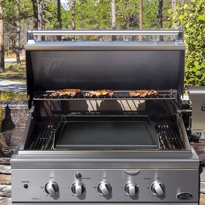 Universal Cast Iron Griddle 23" X 16",Pre-Seasoned Nonstick Coating Stovetop Griddle For All Gas Grills And 4 Burner Range Oven,Cast Iron Grill Pan for Stove Top With Extra High Sidewalls