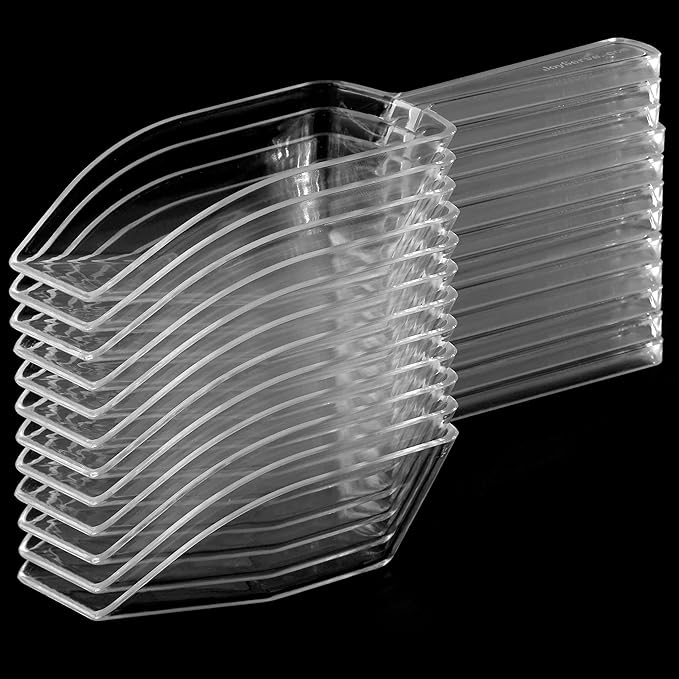 24-Mini Clear Acrylic Plastic Scoops for Candy - Ice Cream Bar, Jars, Containers, Coffee, Flour, Dessert Toppings, Buffets, Kitchen, Weddings, Parties & Concessions, Candy Buffet, 5.5" Candy Scoops