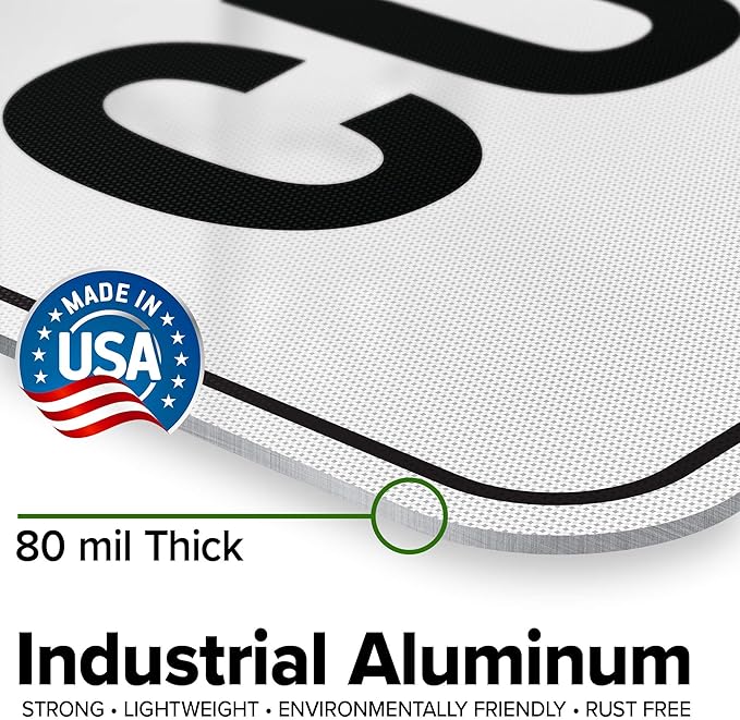 Custom warning Sign, Ansi Sign, Osha Compliant, 18x24 Inches, 3M EGP Reflective, Rust Free .080 Aluminum, Fade Resistant, Made in USA by My Sign Center