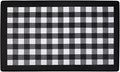 Anti-Fatigue Floor Comfort Mat - 18 x 30 Inch (Buffalo Check Black) - Waterproof Non-Slip Rug - Easy to Clean Cushioned Mat for Kitchen, Bathroom, Standing Desk & Office - Achim Home Decor