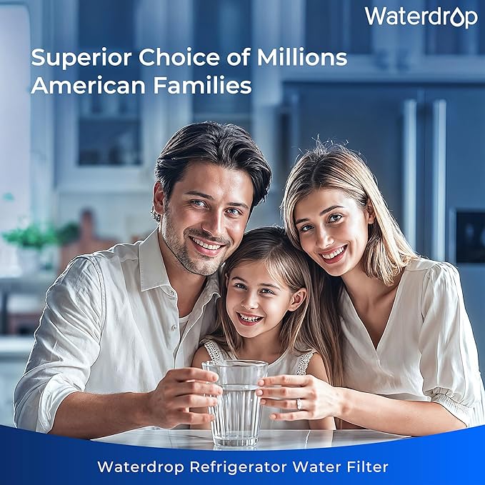 Waterdrop Plus DA97-17376B Water Filter Replacement for Samsung® HAF-QIN/EXP, DA97-08006C, NSF/ANSI 401&53&42&372 Certified Refrigerator Water Filter, 2 Filters (Package may vary)