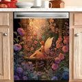 Dishwasher Magnet Cover, Creative Patterns Sticker, Dishwasher Magnetic Decoration, Refrigerator Protection Decoration, Elf, Kitchen Art Decoration 23x25.5 inches