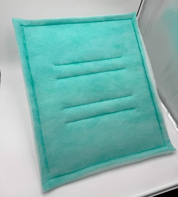 Spray Booth Intake Tacky Filter Panel, Internal Frame (20/case, 16" x 25")