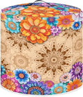 TODIYADDU Vintage Hippie Flower Electric Pressure Cooker Cover Round Protective Cover Bag with Pocket and Handle for Instant Pot or Rice Cooker Kitchen Small Appliance Dust Covers Holiday Presents, M
