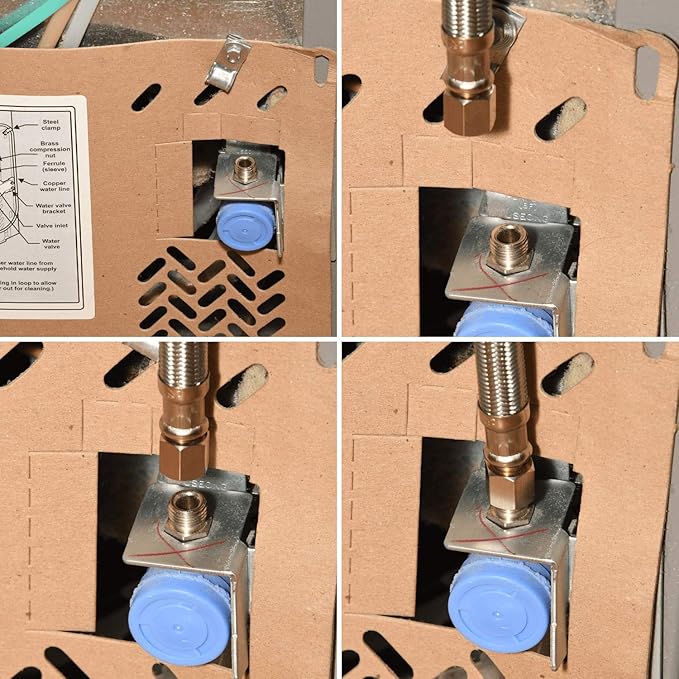 LONG Refrigerator Hose (30 FT) - Universal Fit to ALL Refrigerator Brands - Icemaker Water Supply Line - ¼” x ¼” Connections - Refrigerator Supply Hose for Ice & Water