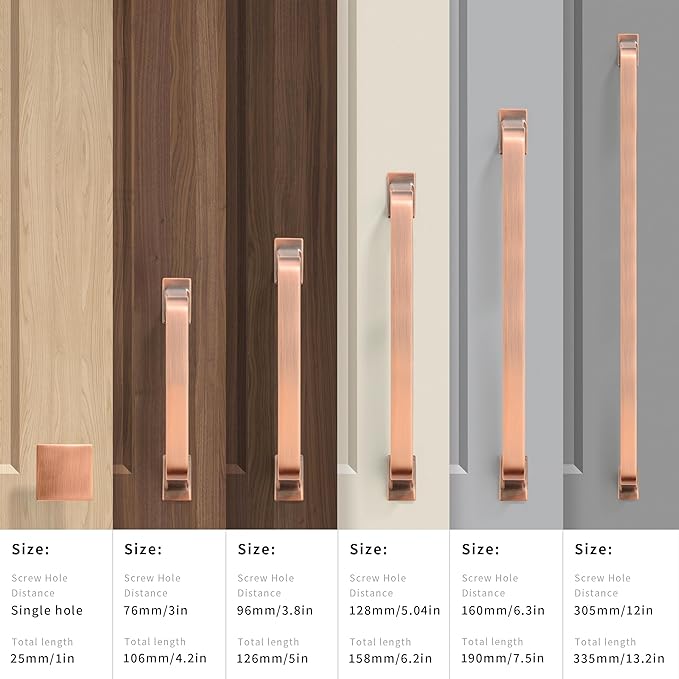 Khtumeware 10 Pack 3 Inch Cabinet Handles - Brushed Antique Copper Cabinet Pulls and Drawer Handles