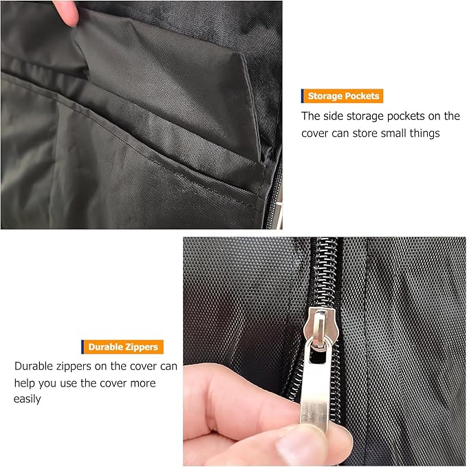 Wire Shelf Cover,600D Heavy Duty 100% Waterproof Shelf Covers for Wire Shelving,Outdoor Storage Shelves Cover for Metal Rack,48" W x 18" D x 82" H,Black