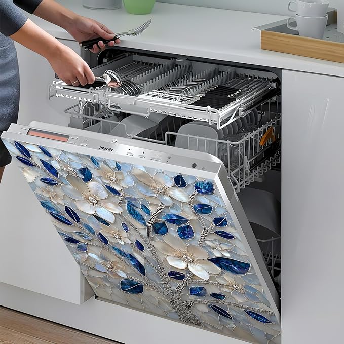Dishwasher Magnet Sticker Cover Panel Decal Refrigerator Magnetic Sticker Decorative for Kitchen Decoration,Fridge Door Cover, Appliances Stickers 23"x26"