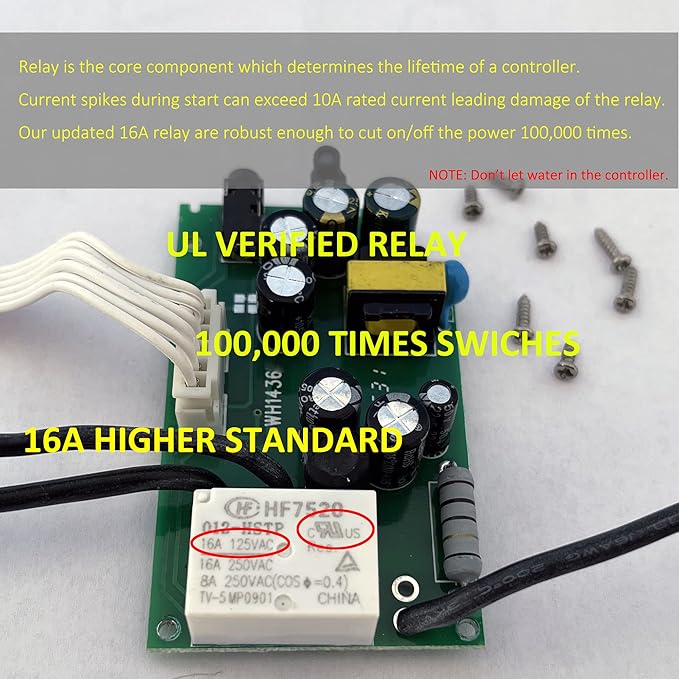 WH1436A 10A Temperature Controller 110V Digital Thermostat Switch Sous Vide Controller NTC 10K Sensor Improved Version
