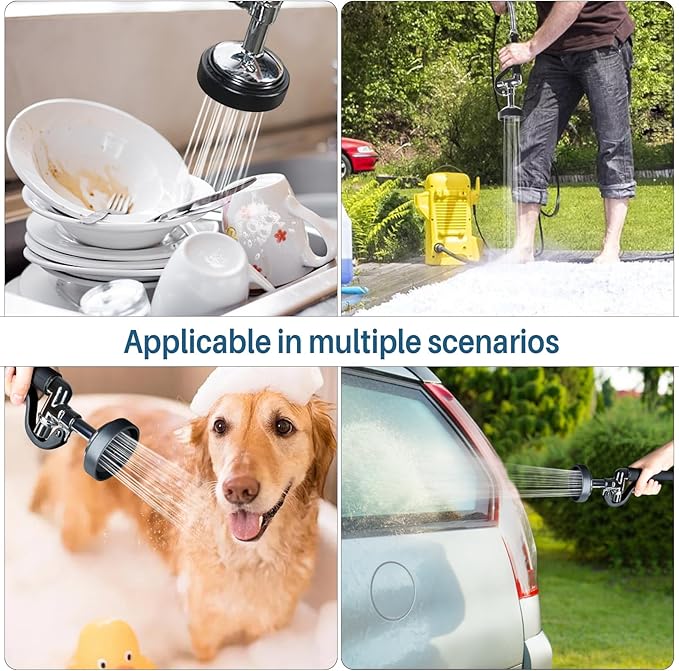 Dishwash Pre Rinse Sprayer for Kitchen: BESTJEEF Commercial Sink Faucet Spray Valve Head Replacement - High Pressure Pre-Rinse Sprayer Assembly for Restaurant Cleaning