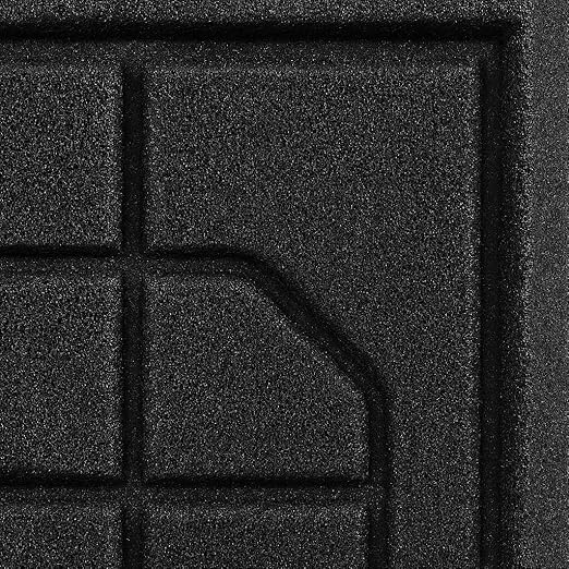 Guardian UPSAFETBLK 22" x 23" Toilet Restroom mat- Case of 6.