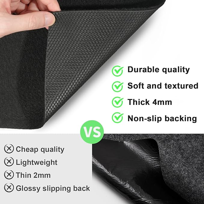 20' x 7'4" Garage Floor Mats - All-Weather Garage Floor Mats for Under Car, Absorbent Oil Spill Mat, Anti-Slip Garage Carpet, Reusable Garage Mats with Waterproof Backing, Garage Car Mat & Floor Rug