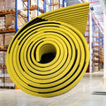 Heavy Duty Wall & Corner Guards 5m Corrugated Self-Adhesive NBR Rubber Protection with Yellow/Black Stripes for Parking Columns & Garage Safety(1PCS,10 cm)