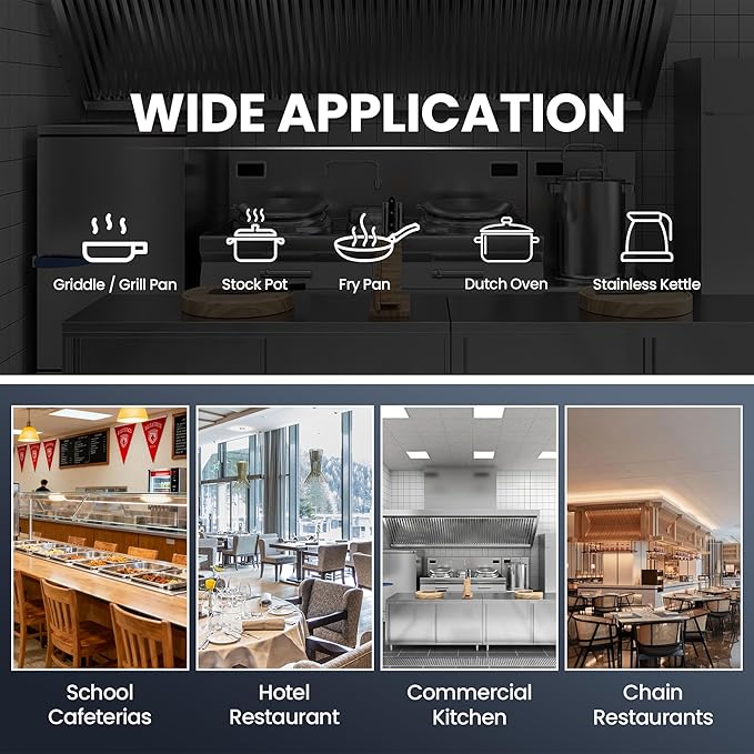 Commercial 36" Gas Range with Convection Oven, 6 Open Burners and Under Full Size Oven 180000 BTU & 33000 Static Oven,NG/LPG Conversion kit, Manual Gas Valve,Freestanding Gas Range for Restaurants