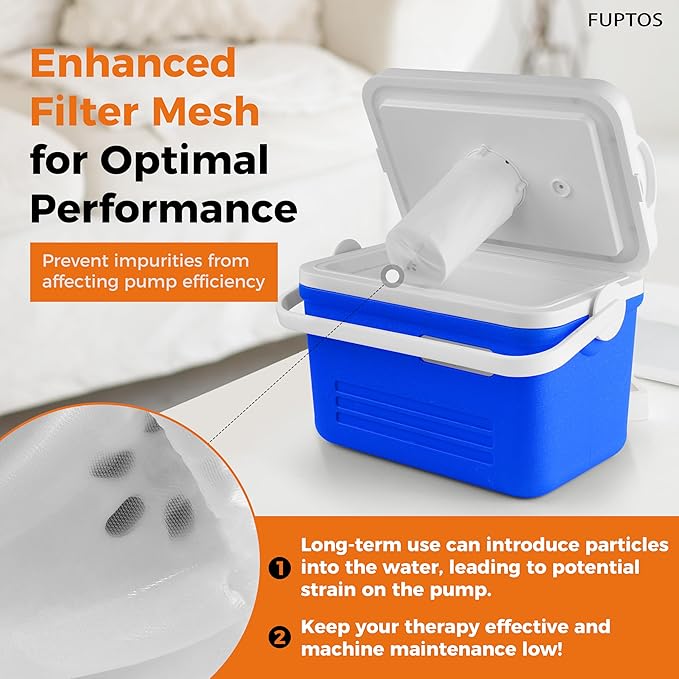 Cold Therapy Machine for Knee & Shoulder, Pain Relief, Post-Surgery Recovery, Cryotherapy for Muscle Recovery, Sports Injuries, Digital Timer, Quiet Pump, Universal Ice Pad