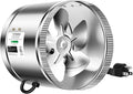 VIVOSUN 8 Inch Inline Duct Fan 420 CFM, HVAC Exhaust Ventilation Fan with Low Noise for Basements, Bathrooms, Kitchens and Attics, Silver