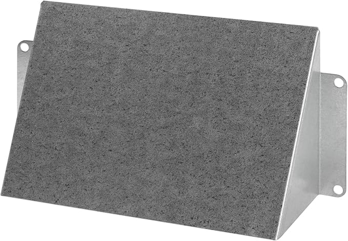 5.5" x 3" Galvanized Steel Vent Cover - Duct Exhaust/Inlet Rain Deflector - Weatherproof Guard for Open Ventilation Systems - Indoor/Outdoor Vent Hood - Air Vent Grille Protection Roof