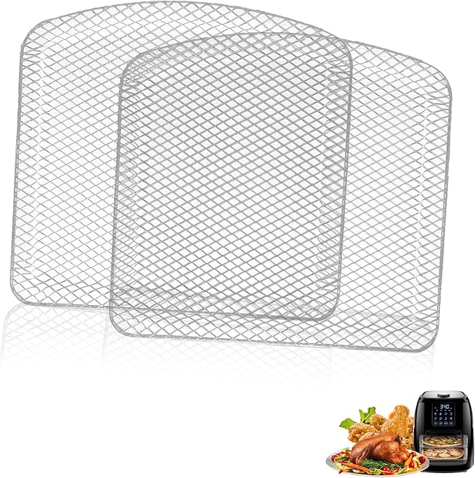 Air Fryer Dehydrator Rack for Chefman 6.3QT 4-In-1 Digital Air Fryer Oven, Premium Oven Shelf Grill Crisper Plate Tray Insert Grate Rack Grid for Chefman 6.3QT Air Fryer, Dishwasher Safe