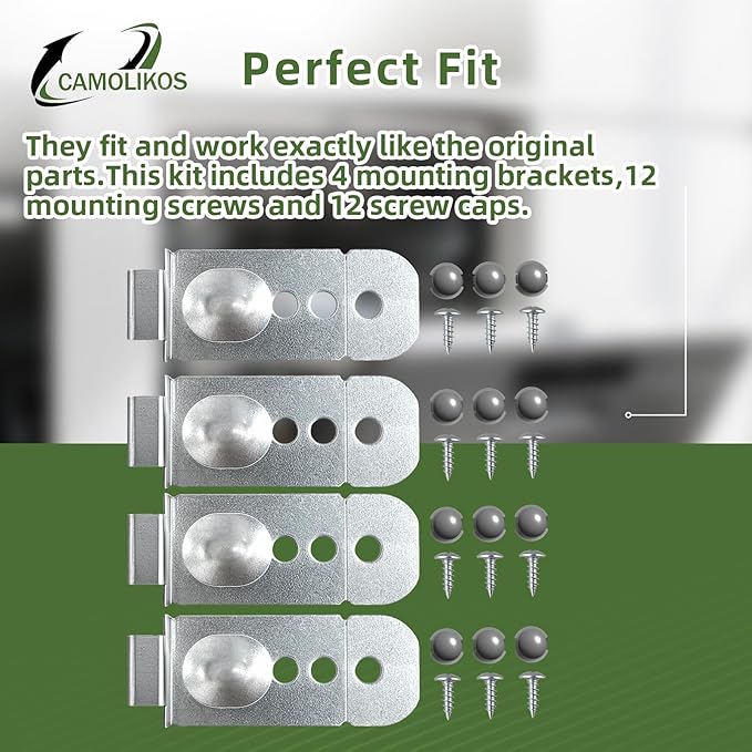 4pc DD98-01051C Dishwasher Installation Bracket kit Compatible with Samsung