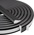 196” Wedge-Shape Foam Window Weather Stripping Door Seal Strip,Soundproofing Frame Insulation Tape for Exterior Front Door,Noise Cancelling Window Inserts,Door Gap Filler Light Blocker,Black