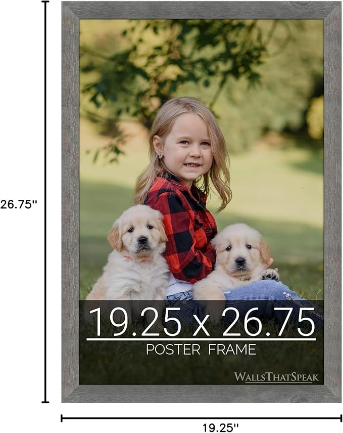 wallsthatspeak 19.25x26.75 American Barn Picture Frame for Puzzles Posters Photos or Artwork