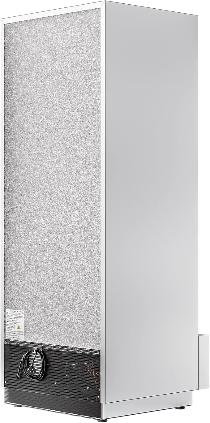 KoolMore Commercial One Door Reach-in Freezer for Restaurant, Cafe, and Cold Food Storage, Stainless Steel Finish, Large 12 Cu. Ft. Capacity, Heavy Duty Kitchen Use (RIF-1D-SS12C)