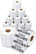 Aegis Adhesives - 3" X 1" Direct Thermal Labels (12 Rolls, 1300 Labels/Roll) for Barcodes, Address - Perforated, Compatible with Rollo, Zebra, and Other Desktop Label Printers