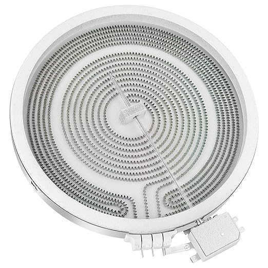 Upgraded WB30X24111 WB30T10133 Range 9" Dual Radiant Surface Element Compatible with G-E Hot-Point Electric Range 9 inch Dual Surface Burner Element, Replace 2512343818-1 Year Warranty by Fetechmate