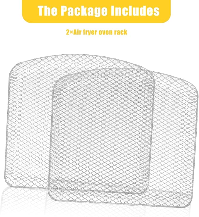 Air Fryer Dehydrator Rack for Chefman 6.3QT 4-In-1 Digital Air Fryer Oven, Premium Oven Shelf Grill Crisper Plate Tray Insert Grate Rack Grid for Chefman 6.3QT Air Fryer, Dishwasher Safe