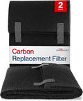 Cut to Fit Activated Carbon Filter Sheet 16x48" - Universal Air Purifier Charcoal Filter Roll for HVAC, AC, Window, Range Hood by LifeSupplyUSA (2-Pack)