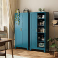 COFaR 71" Pantry Cabinet in Peacock Blue, 5-Tier Storage with Adjustable Shelves, Modern Statement Cupboard for Kitchen, Bathroom & Living Room