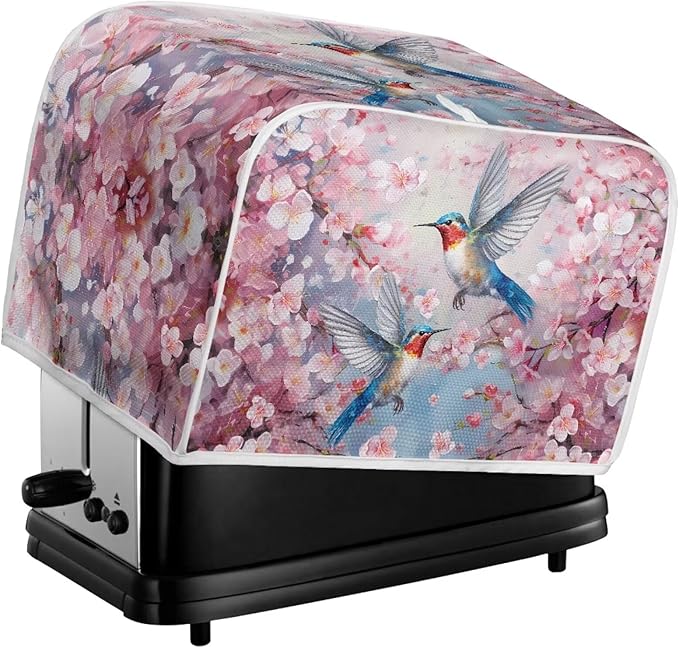 UNICEU Pink Sakura Hummingbird 2 Slice Toasters & Bread Maker Dust-proof Cover