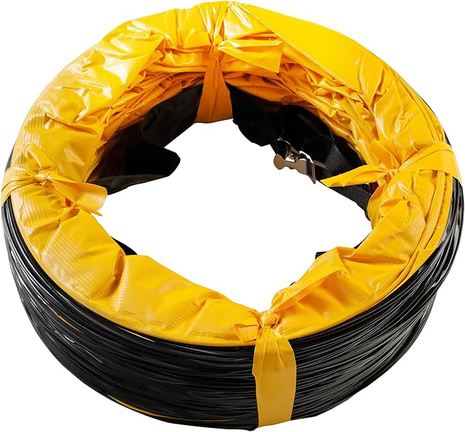 MOUNTO 25FT PVC Flexible Duct Hosing for Exhaust Fan (8inch w/o bag)