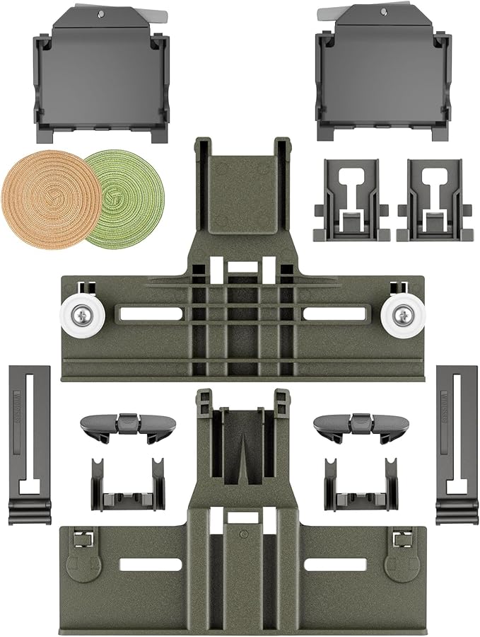 Upgraded W10350375 Dishwasher Top Rack Adjuster Parts & W10195372 W10195373 Dishwasher Rack Adjuster Housing for Whirlpool WDT730PAHZ0, WDT750SAHZ0, Fit Kenmore Kitchenaid Dishwasher Parts Upper Rack