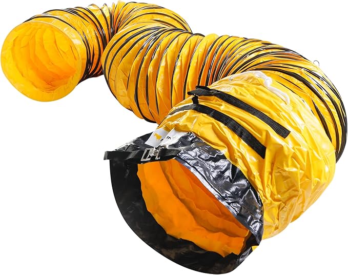 MOUNTO 25FT PVC Flexible Duct Hosing for Exhaust Fan (16inch)