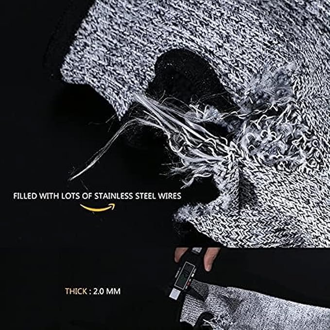 G & F PRODUCTS 100% Kevlar fiber by DuPont Cut Resistant Knit Sleeve, Sold by 6-piece pack