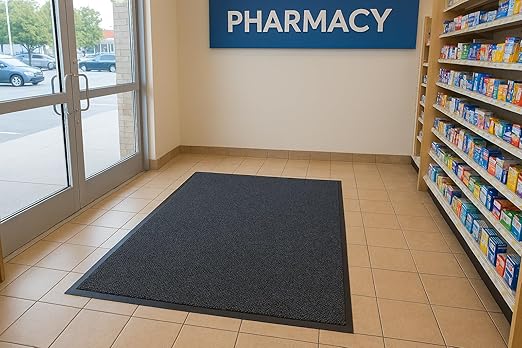 Guardian UG040604 Elite Guard Berber Indoor/Outdoor Floor Mat, 48" x 72", Charcoal