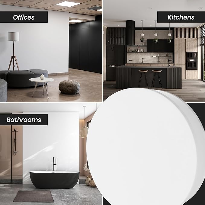 Repa Market 6" Inch Round Plastic Air Vent Diffuser – HVAC Duct Air Intake and Exhaust Circular Vent Cover - Adjustable Vent for Home - Wall Airflow Diffuser - Round Ceiling Diffuser - AC Vent
