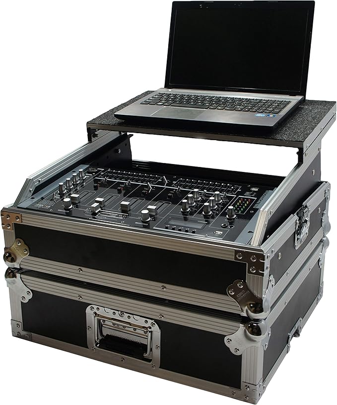 Harmony Audio HC19MIXLT Flight 11U Universal 19" Mixer Glide Laptop Stand Custom Case
